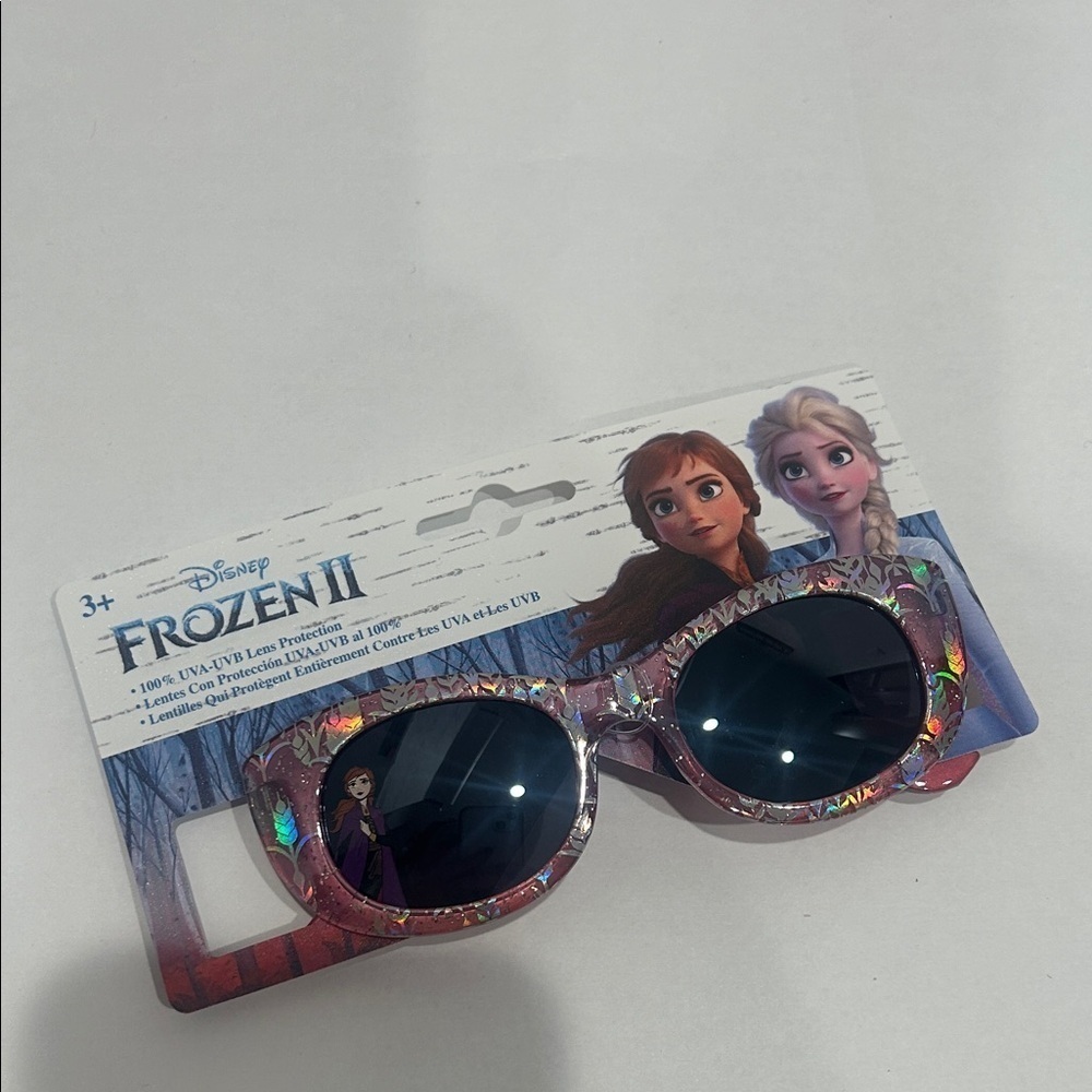 Disney Frozen II Glittery Princess Kids Sunglasses - Pink and Black new